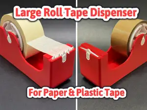 Paper & Plastic Tape Dispenser for Large Rolls