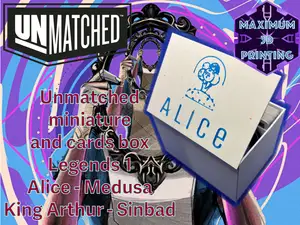 Unmatched box with personalized top cover Legends