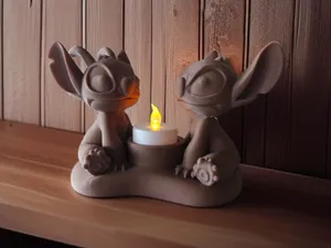 Stitch & Angel - Romantic Tealight Holder