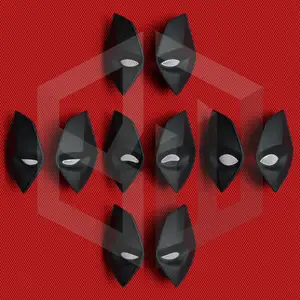Textured  Eye Pack For DeadPool Textured Helmets