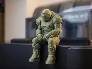 Resting Doom Slayer - Shelf Sitter / Desk Mascot