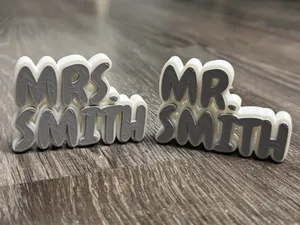 Custom Name Sign [OPENSCAD]