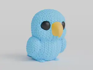Knitted Parrot