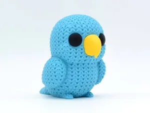 Knitted Parrot