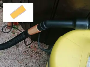Adapter 38mm Poolschlauch auf 35mm Nass. Sauger