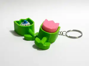 Tulip Fidget Clicker Keychain