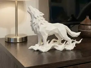 Geometric Wolf - "The Moon Howl"