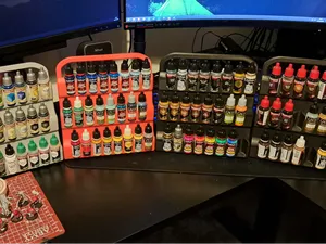 Army painter and Vallejo paints storage and rack