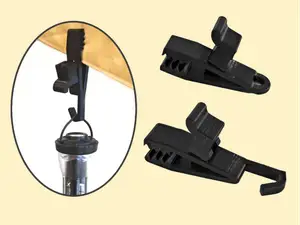Tarp Clip With Hook And Eyelet