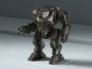 Battle Bot – Sci-Fi Combat Robot Figurine