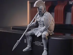 Resting Spartan Warrior