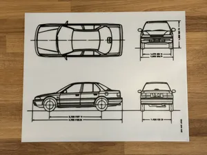 92-93 Accord Sedan Blueprints