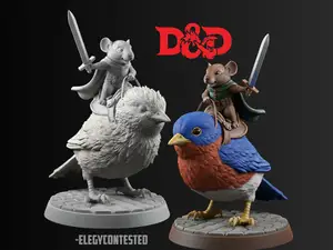 DnD Ready - Mice Rider (40mm)