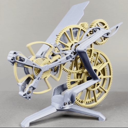 The remontoir gravity escapement mechanism