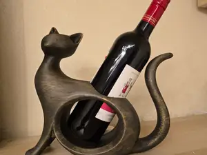 Weinflaschenhalter Katze