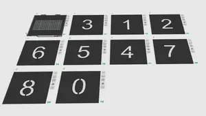 Stencil number plates