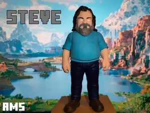 Jack Black Steve Action Figure - A Minecraft Movie