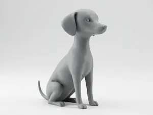 Mini Cute Greyhound Figurine