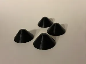 Paint cones - no marks on wood