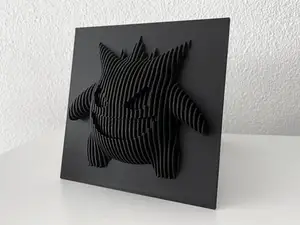 Gengar Layered Sculpture