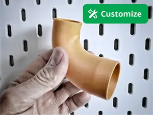 Parametric 90° Vacuum Reducer Elbow Generator
