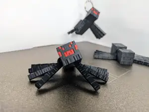 8 bit Spider -Print in place Articulated