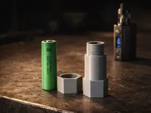 18650 Threaded Battery Case / Holder (hex grip)