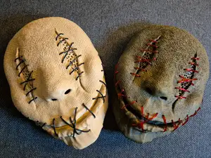 Smiley TPU Stitched Fabric Horror Halloween Mask