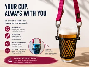 Portable Cup Holder - Hang it around your neck