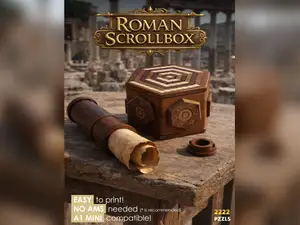 Roman Scrollbox | Puzzlebox (Cryptex Decyphering)