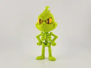 Grinch Christmas Creature 3D Printable Mini Figure