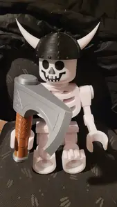 Viking-Style Axe for Mega Brick Skeleton