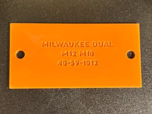 Battery Charger Mounting Templates - screw holes