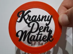 Elegant Slovak Mother's Day Sign