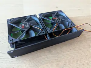 10-inch Rack 1u Twin 120mm Fan Unit