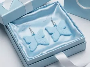 Butterfly Earrings Cute 3D Print Jewelry Charm