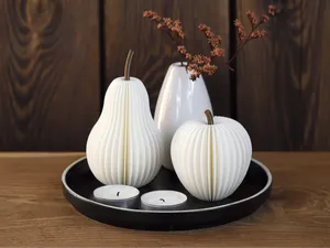 Paper Apple & Pear: Minimalist Elegant Fall Decor