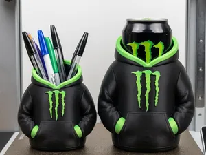 MONSTER HOODIE SET (PENCIL HOLDER AND CAN COOLER)