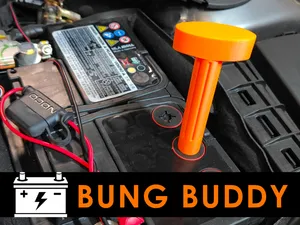 BungBuddy - Car Battery Cap Remover + (Plus) Slot