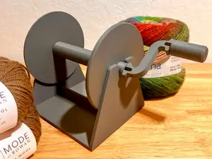 Hand-Crank Spool Winder Stand | Yarn - Rope - Cord