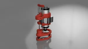 Z independent dust shoe for PrintNC or other 80mm spindle CNC routers