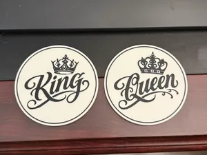 KING AND QUEEN COASTERS