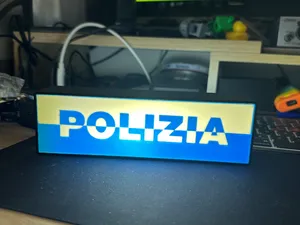Light Box Polizia Italiana