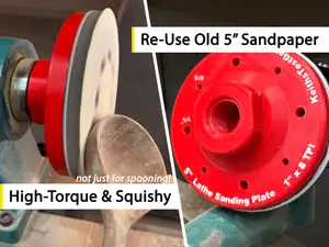 Lathe Sanding Plate for 5-inch Sandpaper Discs