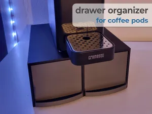 Box mit Schubladen für Kaffee Kapsel