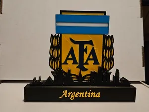 Argentina National Soccer Logo with skyline!