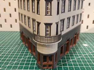 Stadteckhaus mit vier Etagen in H0