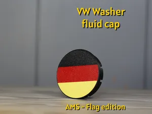 VW & VAG Washer Fluid Cap – AMS Flag Edition