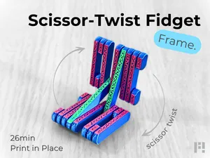 Scissor-Twist Fidget - Frame (26min, PiP, 8.5g)
