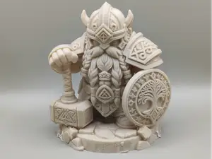 Runic Dwarf Guardian figurine
